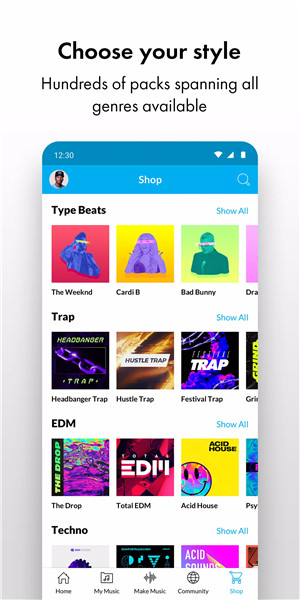 Music Maker JAM: Beatmaker app screenshot