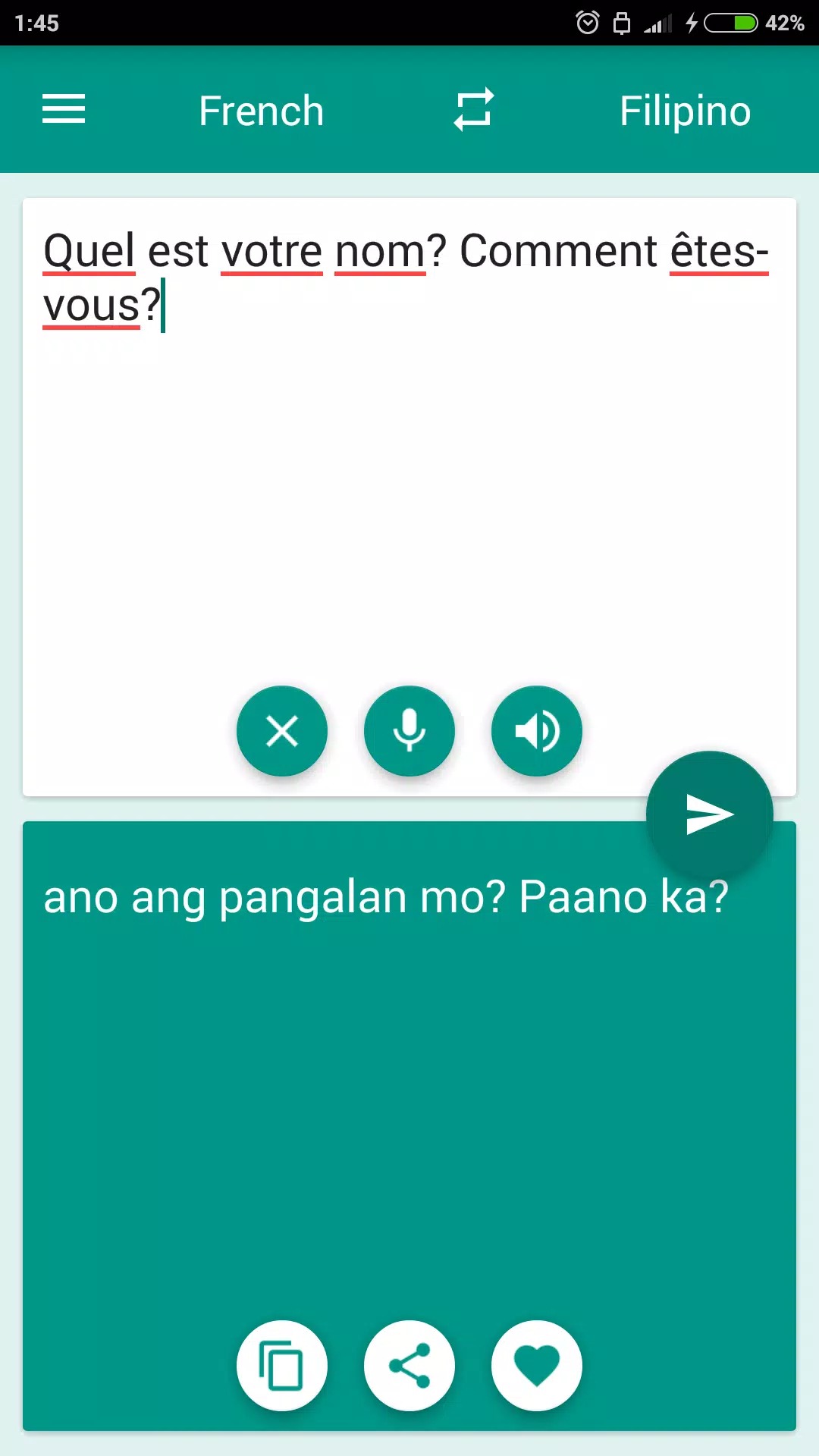 French-Filipino Translator screenshot