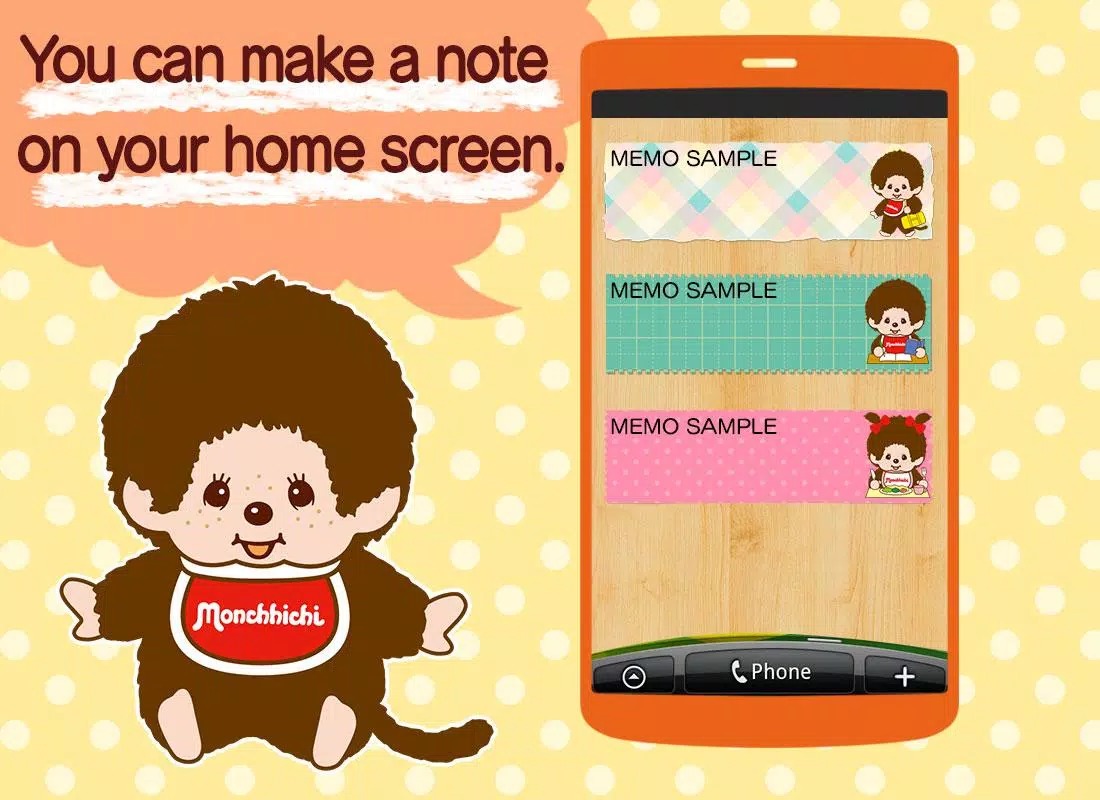 Sticky Note Monchhichi screenshot