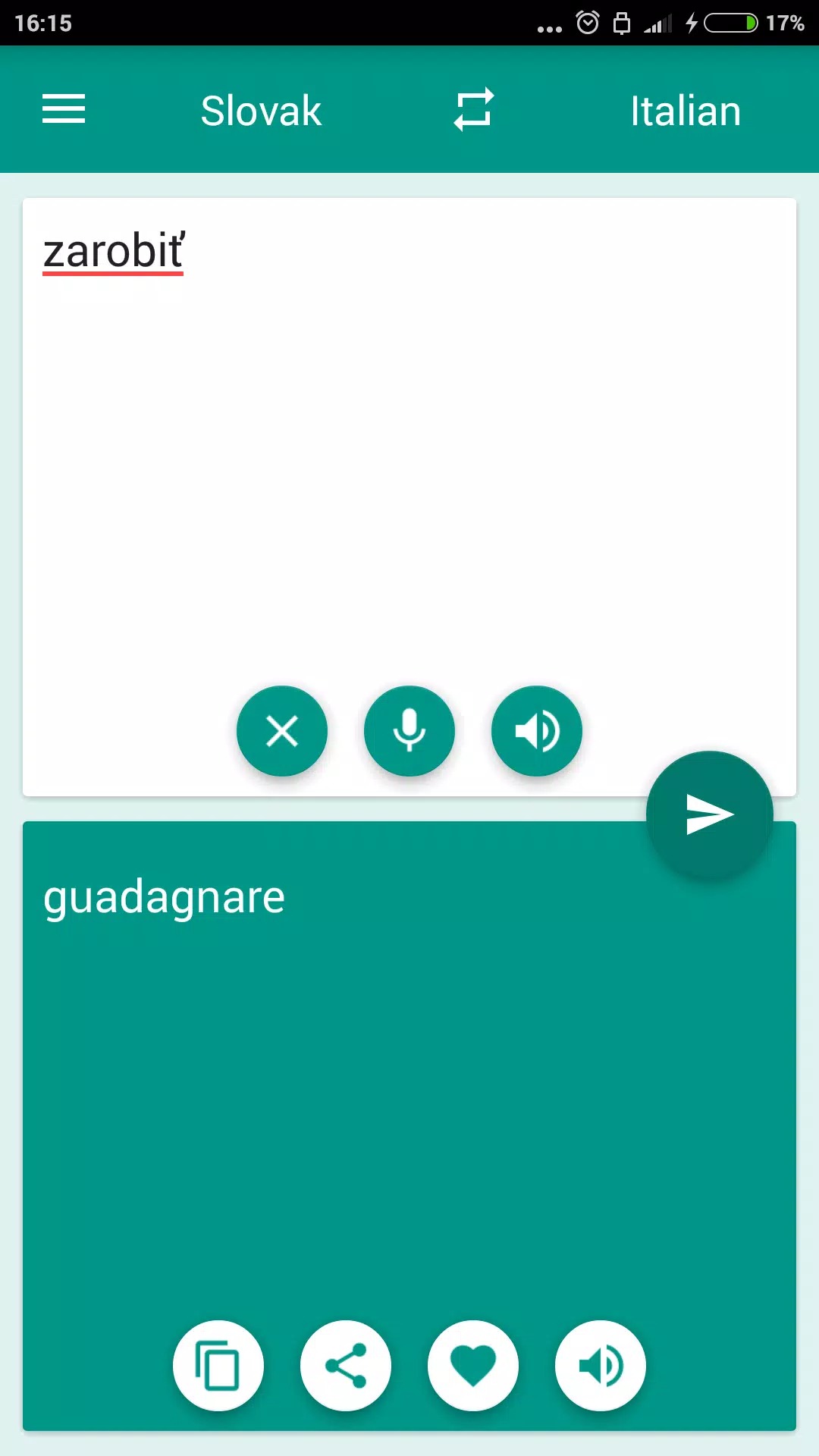 Italian-Slovak Translator screenshot