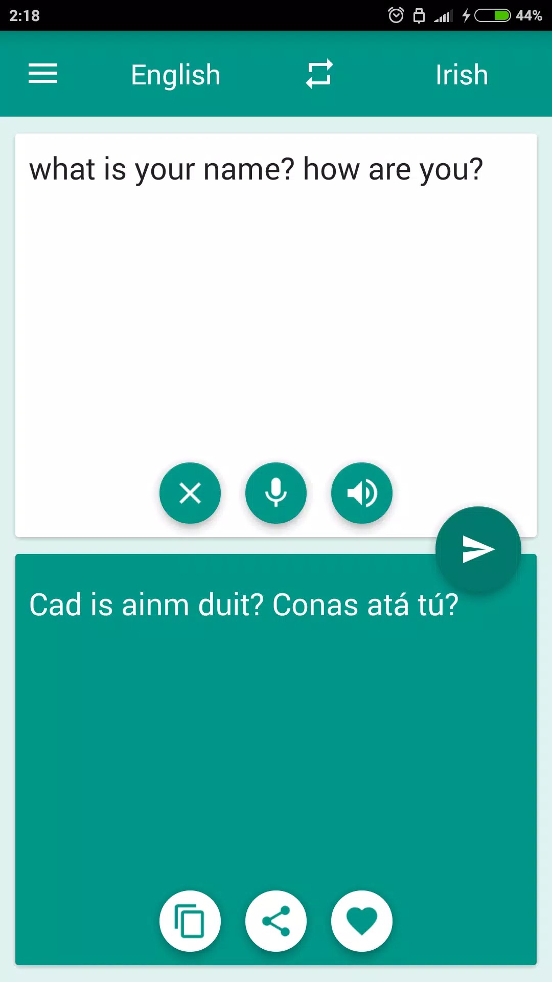 Irish-English Translator screenshot