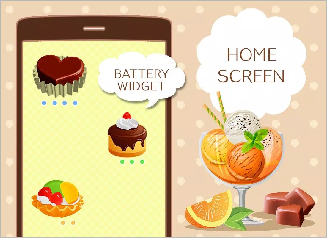 Battery Widget Chocolate screenshot