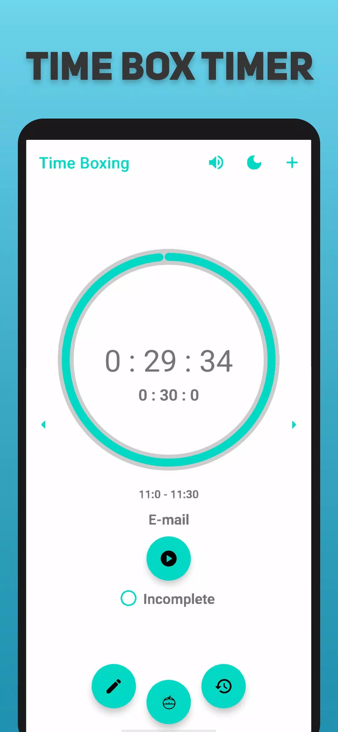 Time Box -Time management, productivity, Pomodoro screenshot