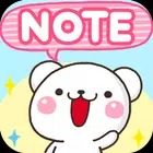 Sticky Note White Bear