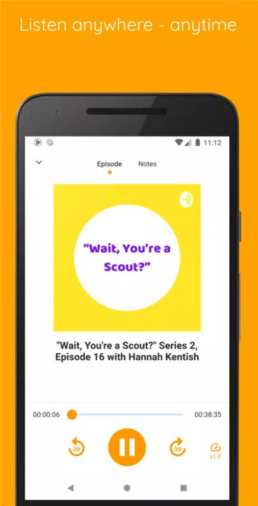 Anytime Podcast Player screenshot