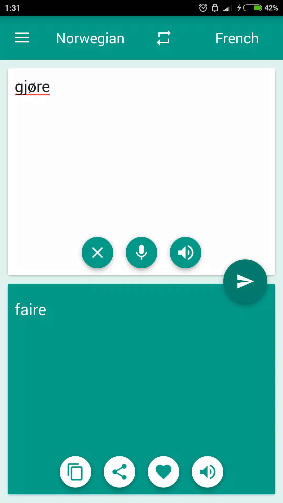 French-Norwegian Translator screenshot