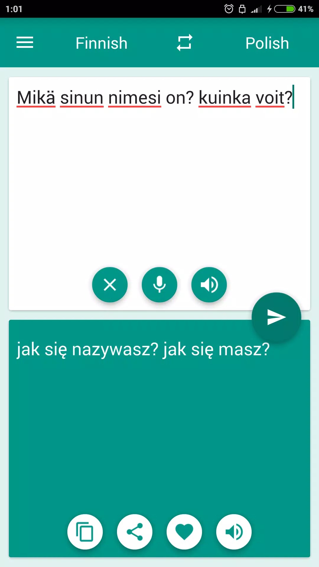 Finnish-Polish Translator screenshot