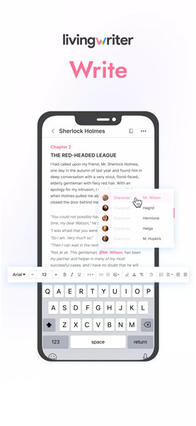 LivingWriter: Write Anywhere screenshot