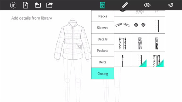Fashion Design Flat Sketch screenshot