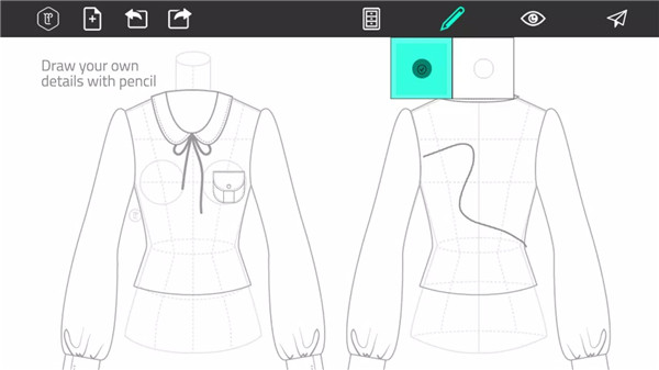 Fashion Design Flat Sketch screenshot