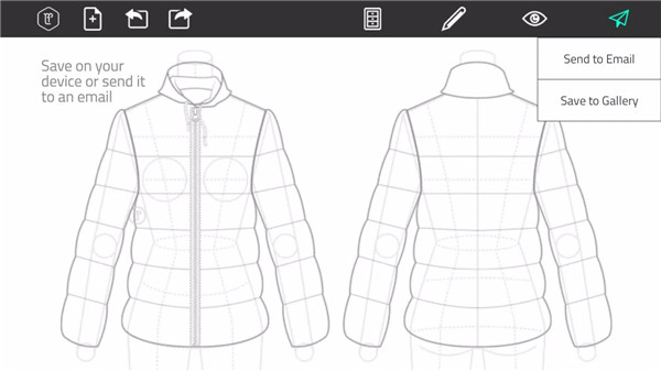 Fashion Design Flat Sketch screenshot