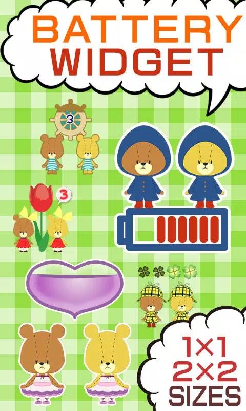 Battery widget TINY TWIN BEARS screenshot