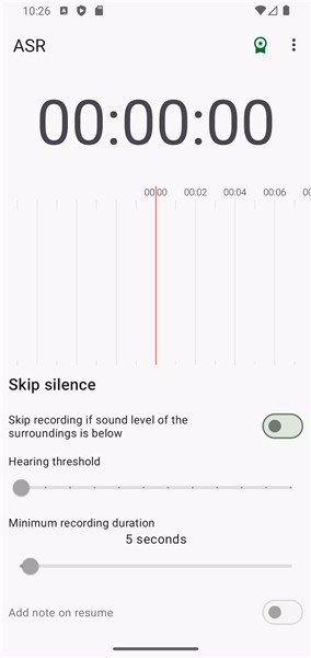 ASR Voice Recorder screenshot