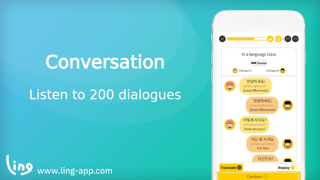 Ling Learn Korean Language screenshot