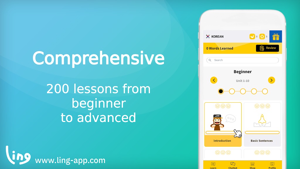 Ling Learn Korean Language screenshot