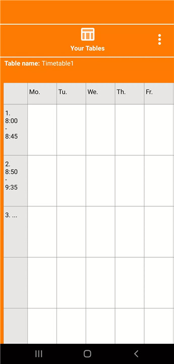 TimetableNotes screenshot