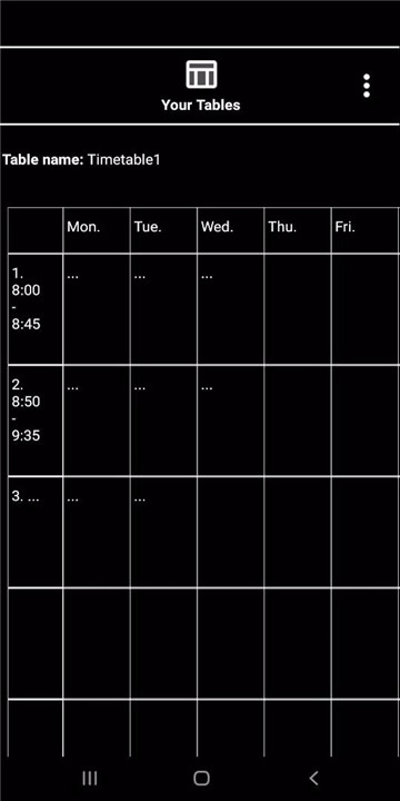 TimetableNotes screenshot