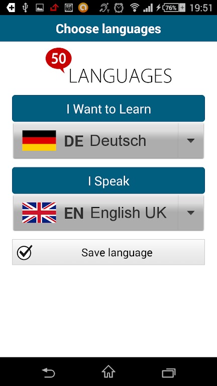 Learn German - 50 languages screenshot