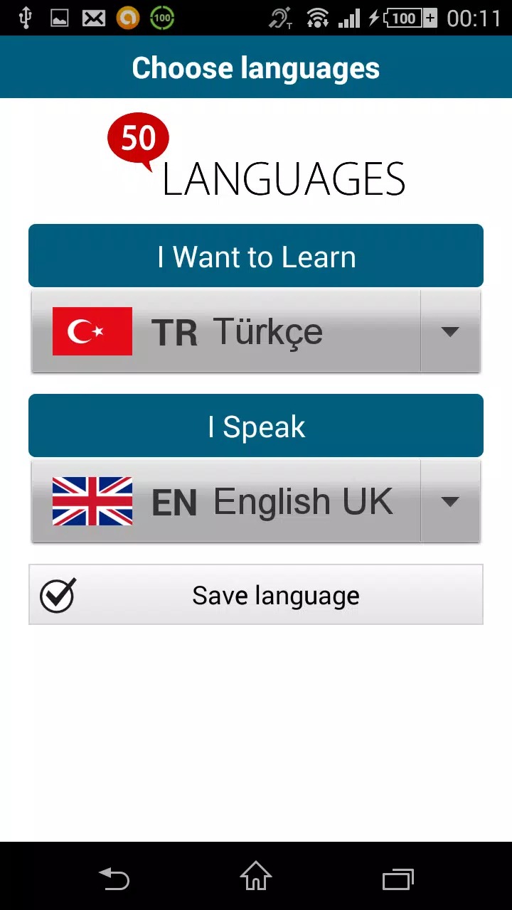 Learn Turkish - 50 languages screenshot