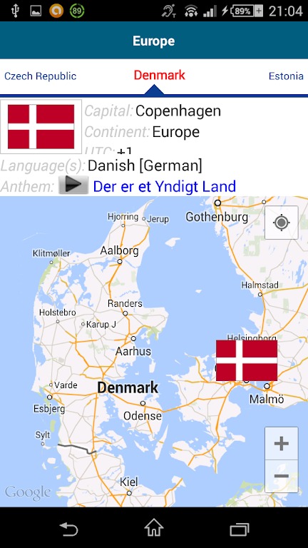 Danish – 50 languages screenshot