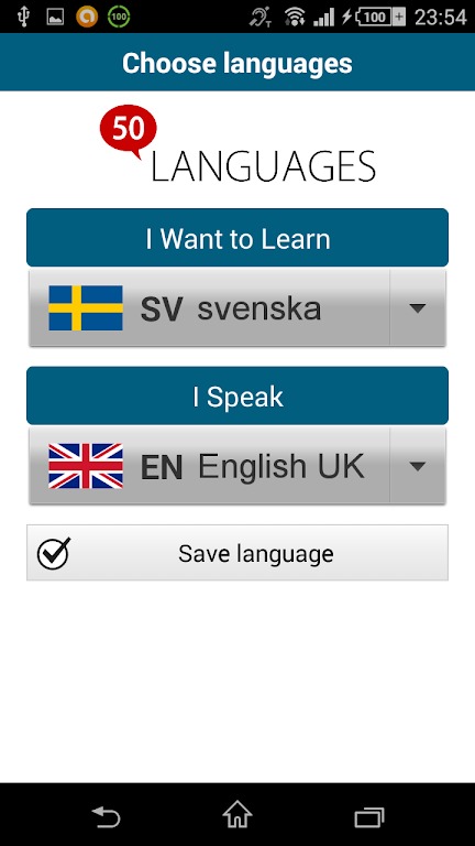 Learn Swedish - 50 languages screenshot