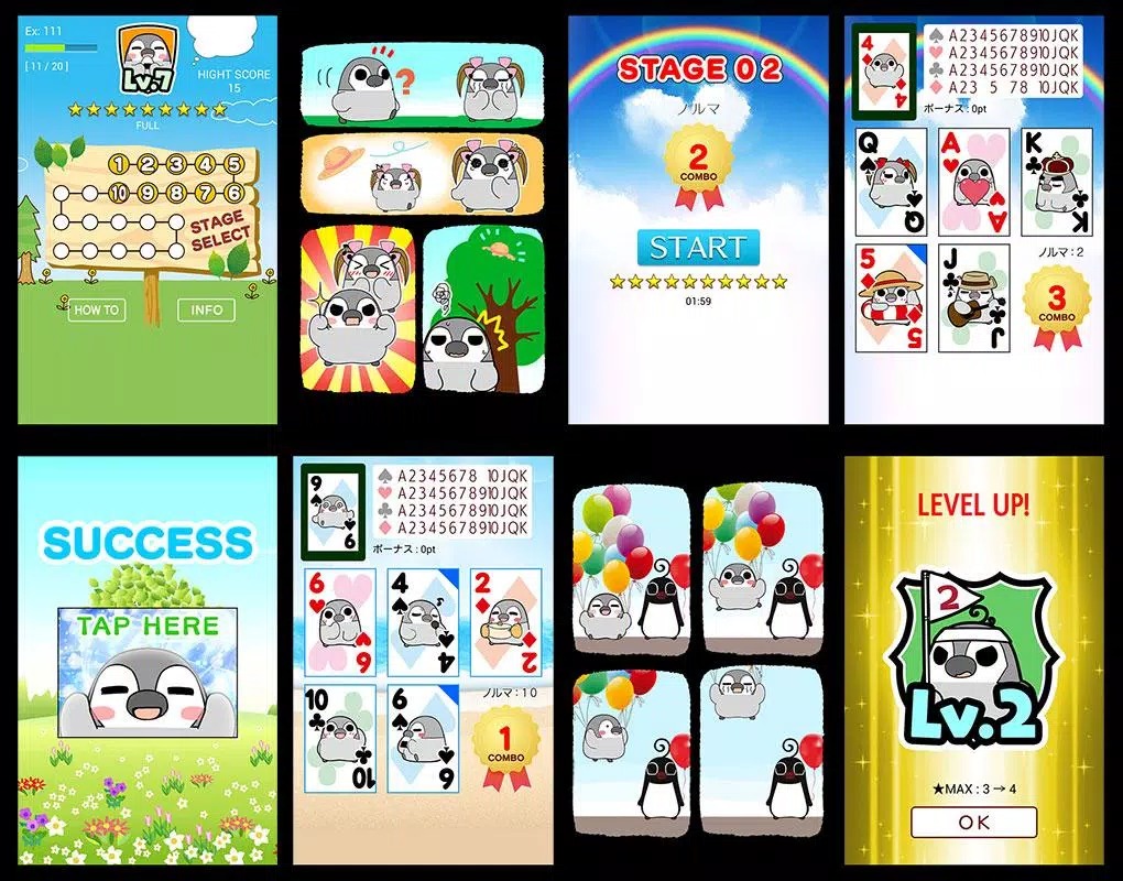 Pesoguin Card Playing screenshot