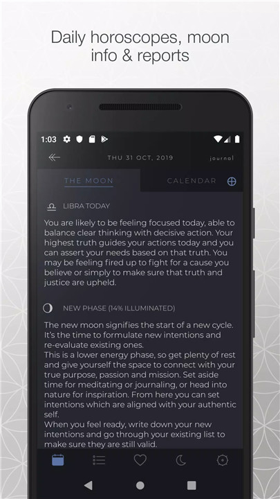 The Moon Calendar screenshot