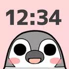 Digital Clock Widget Pesoguin