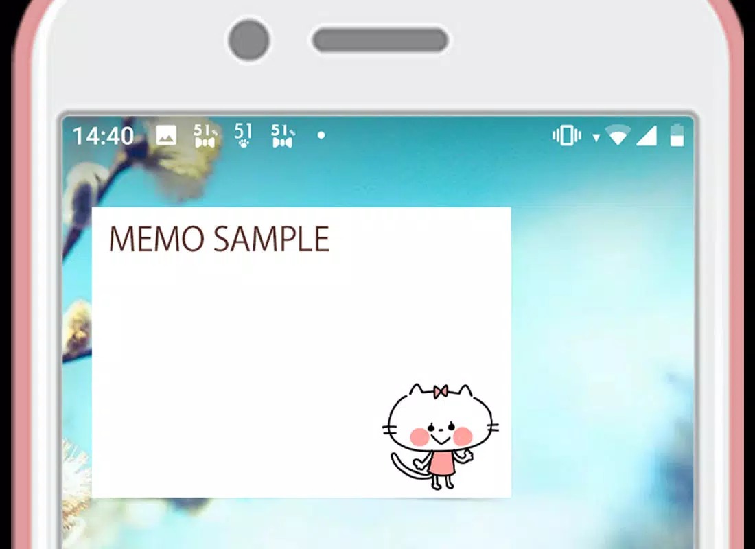 Notepad Cute Cat screenshot