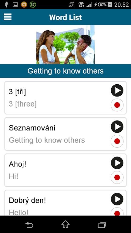 Learn Czech - 50 languages screenshot