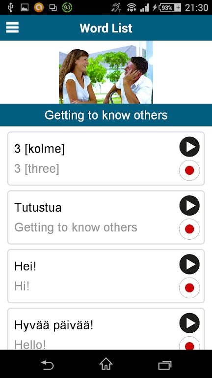 Learn Finnish - 50 languages screenshot