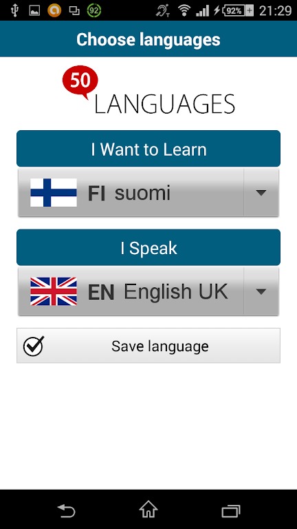 Learn Finnish - 50 languages screenshot