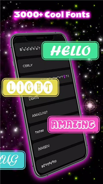 Neon Love Theme screenshot