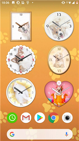 Dog Analog-Clocks Widget screenshot