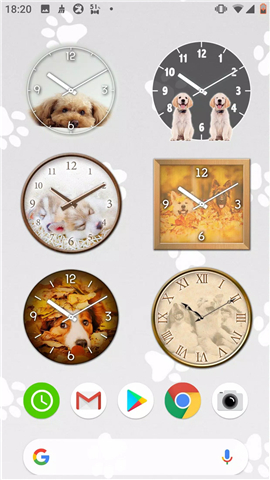 Dog Analog-Clocks Widget screenshot