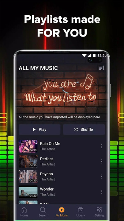 Music player: Video and Stream screenshot