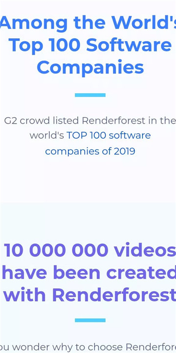 Renderforest screenshot