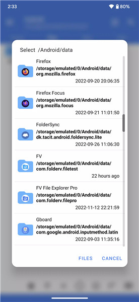 FV File Manager screenshot