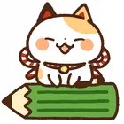 Notepad Widget Maneki Cat