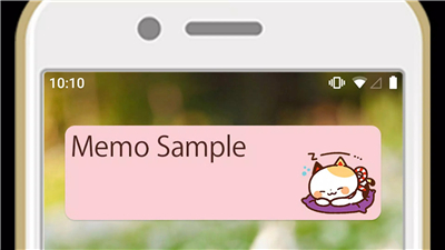 Notepad Widget Maneki Cat screenshot