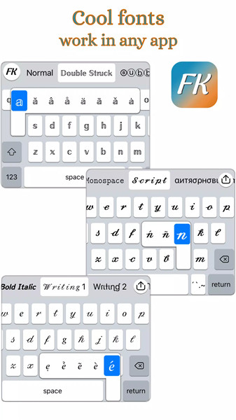 Font Keyboard screenshot