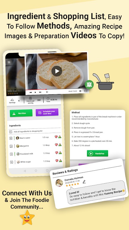 Bread Food Recipes Offline screenshot