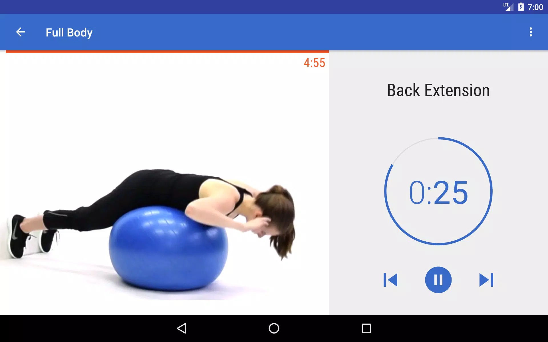 Stability Ball Workouts Fitify screenshot