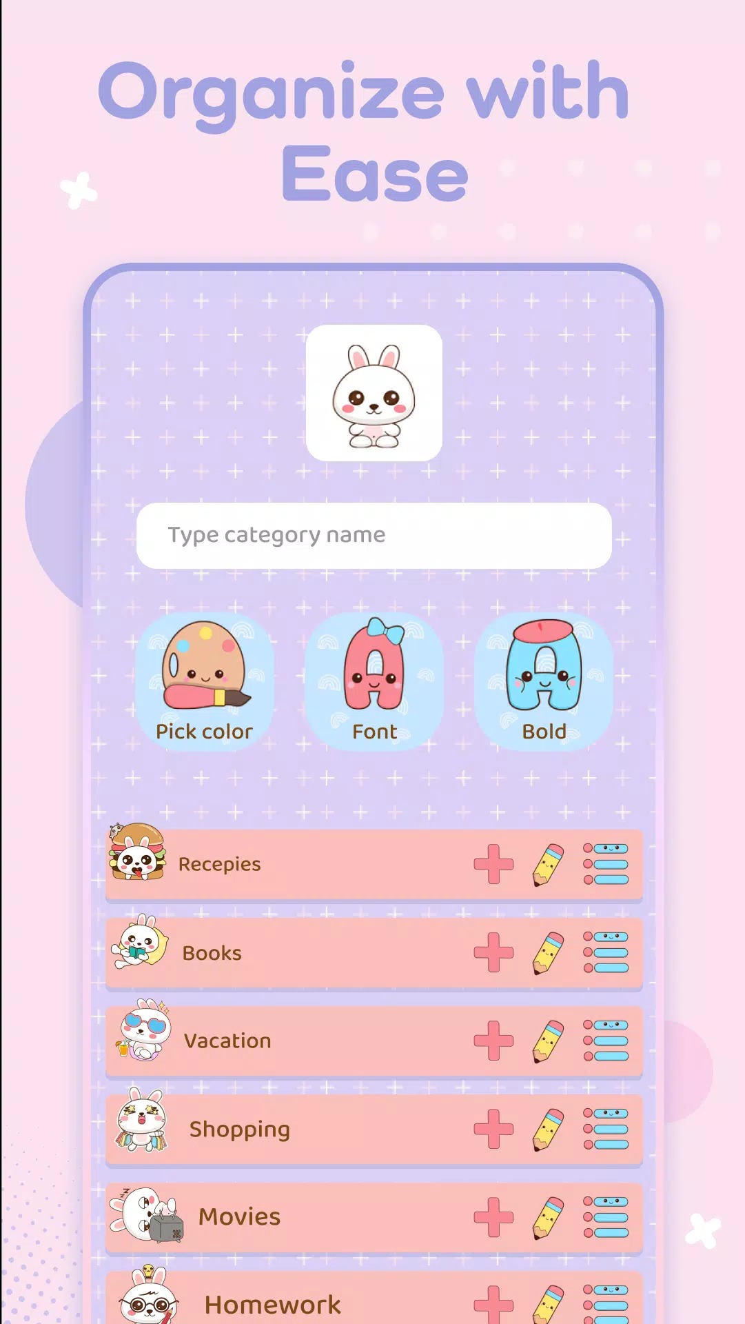 Niki: Cute Notes App screenshot