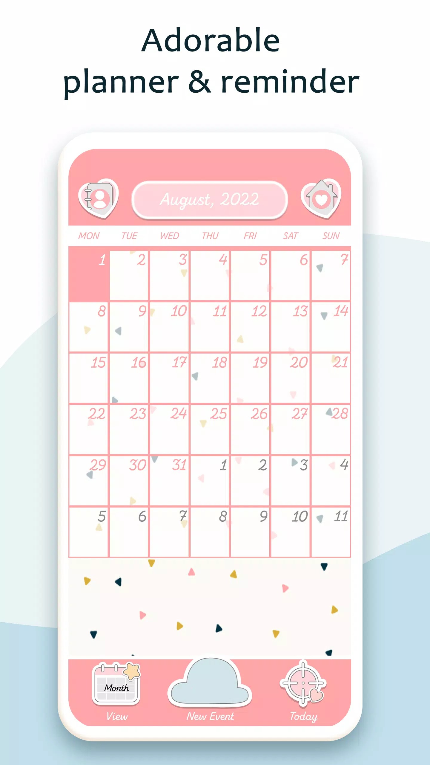 Cute Calendar & Daily Planner screenshot