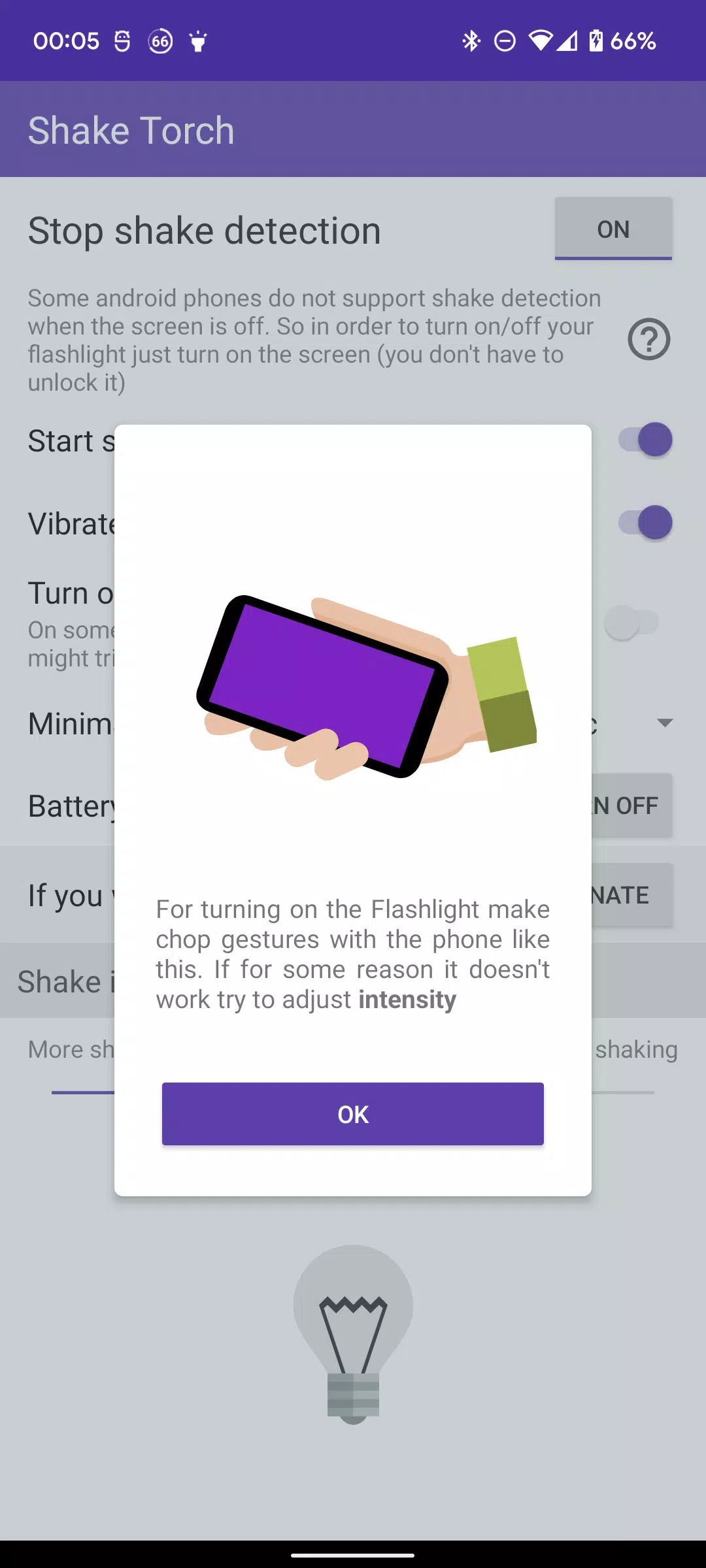 Shake Flashlight - Fast Torch screenshot