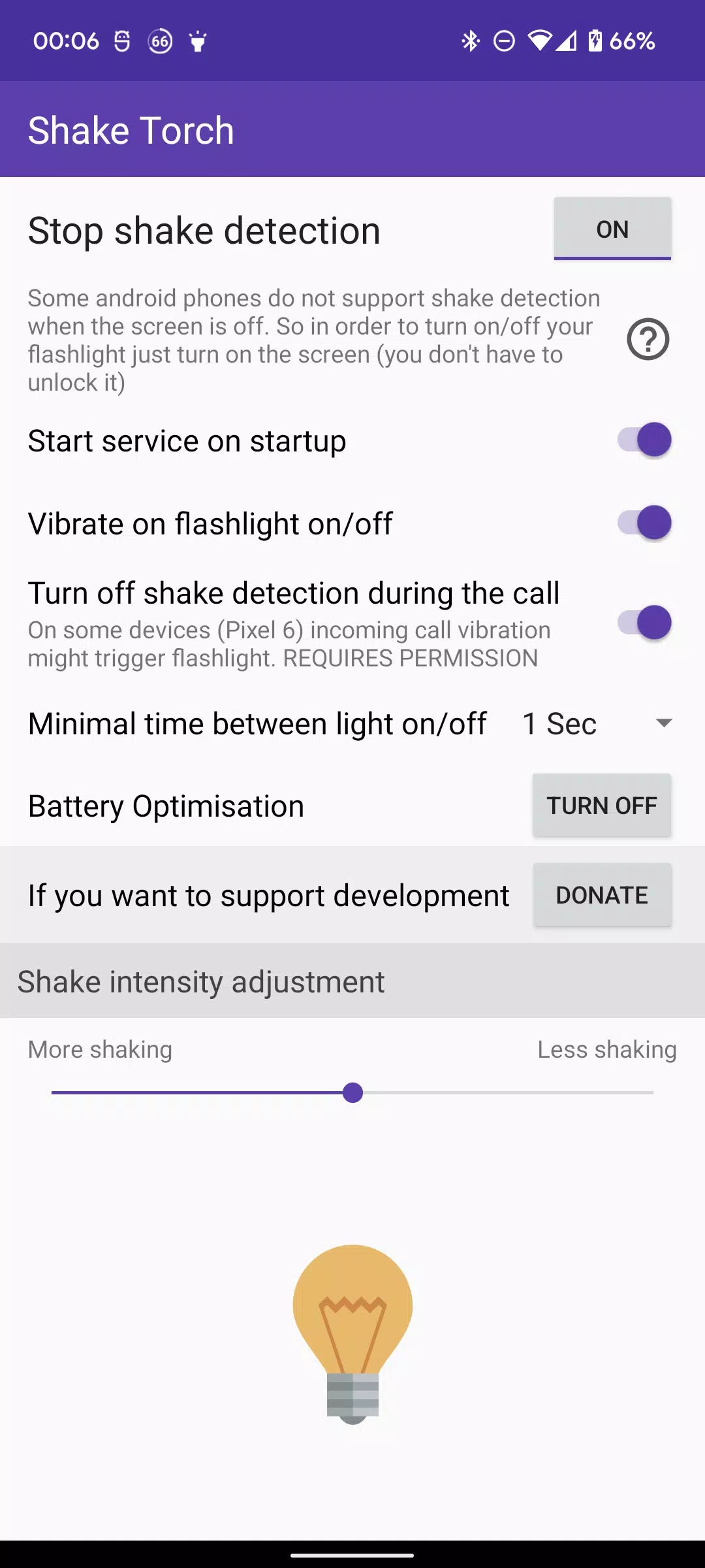 Shake Flashlight - Fast Torch screenshot