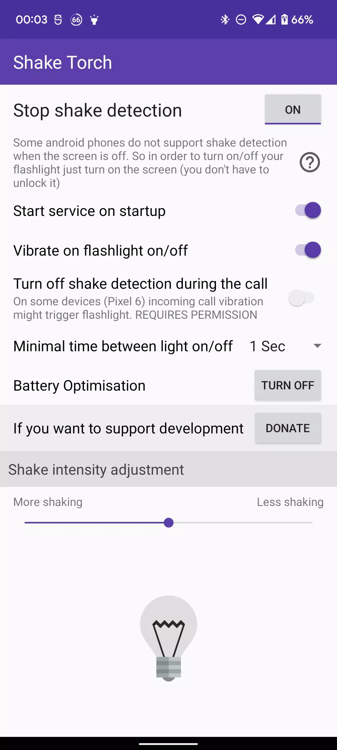 Shake Flashlight - Fast Torch screenshot