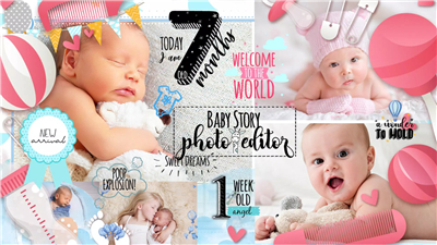 Baby Story Photo Editor App screenshot