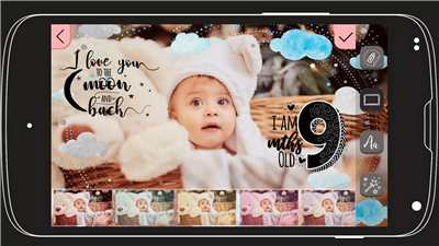 Baby Story Photo Editor App screenshot